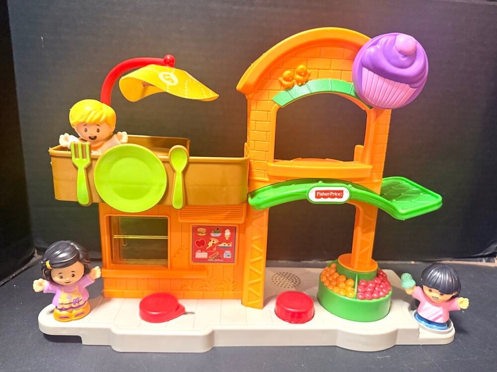 Fisher-Price Little People Manners Marketplace 3 figures